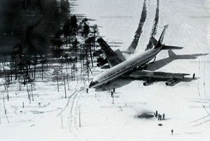 Remarkably all on board this Korean Air flight survived after it was shot down by Soviet Sukhoi fighters.