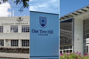 Auckland Grammar, One Tree Hill College and Epsom Girls' Grammar.