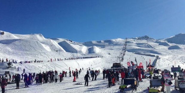 The Cardrona Alpine Resort closed its gates yesterday morning after reaching capacity. Photo supplied.