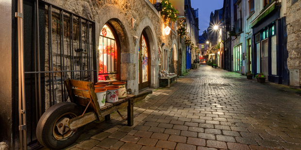 The cobbled streets of Galway lead to musical delights galore. Photo / Thinkstock