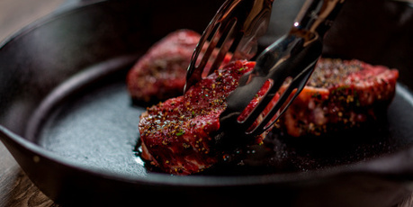 Make sure there is space between your steaks when cooking in a pan. Photo / Thinkstock