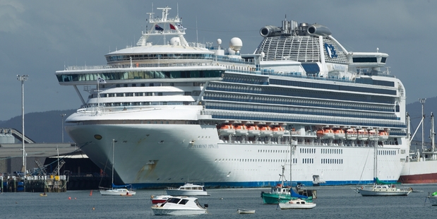 Today's check-in will be delayed while the Diamond Princess is thoroughly cleaned. Photo / Alan Gibson