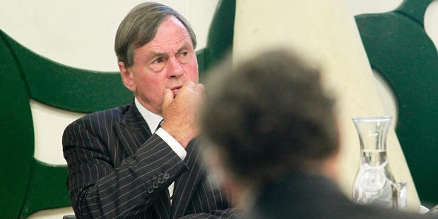 Ruataniwha board of inquiry chairman Lester Chisholm raised the issue of delaying the board's decision, at yesterday's hearing. Photo/Warren Buckland