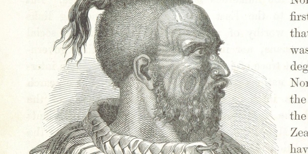 DIFFERENT TIMES: "A cannibal of olden times" scanned from a 19th century German book about New Zealand. PHOTO/SUPPLIED.