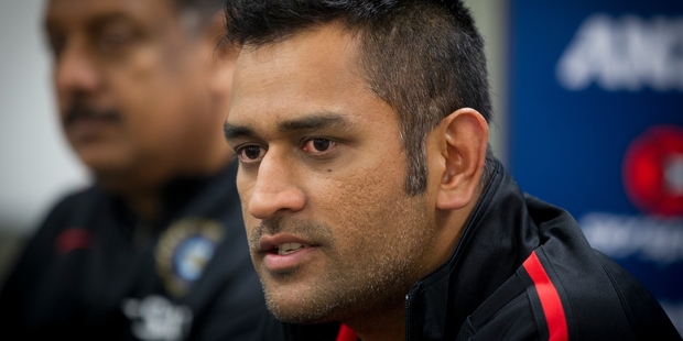 India cricket captain MS Dhoni leads a side with great batting depth and more than useful bowlers. Photo / Sarah Ivey