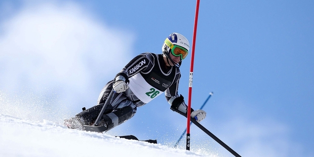 Adam Hall will be looking to better his silver in Panorama, Canada, when he competes in the Super G Class at Sochi. Photo / Getty Images