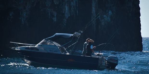 These two were snapped fishing within the Poor Knights Marine Reserve. Photo / Facebook, Oceanblue