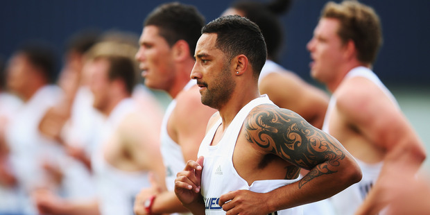 Benji Marshall has shown improvement in his condition after turning up to Blues pre-season training out of shape/Getty Images