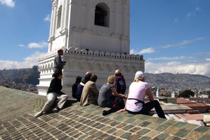 The view from the roof of La Merced church.