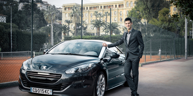 Novak Djokovic is the new international ambassador for Peugeot. Photo / supplied