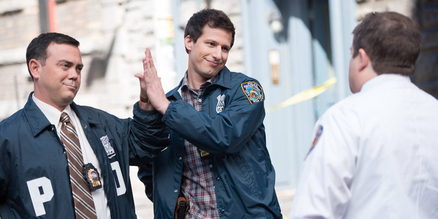 Andy Samberg in award-winning comedy show Brooklyn Nine-Nine. Photo / AP