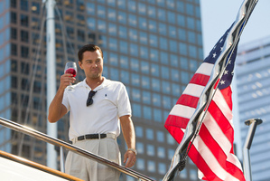 Leonardo DiCaprio as Jordan Belfort in a scene from The Wolf of Wall Street. Photo / AP