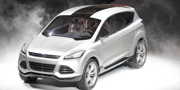 The Ford Vertrek concept vehicle is unveiled at the North American International Auto Show in Detroit. The Ford Escape, is what the sleek Vertrek foreshadowed.