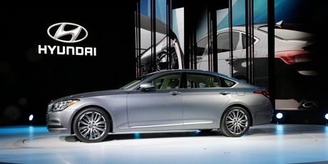 The Hyundai Genesis is unveiled at the North American International Auto Show in Detroit. Photo / AP