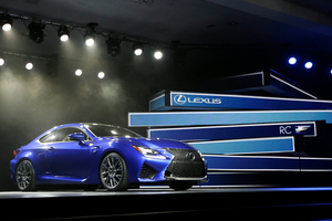 The new Lexus RC F Coupe is unveiled at the at the North American International Auto Show in Detroit. Photo / AP