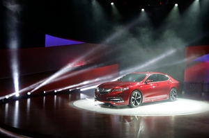 The Acura TLX prototype is unveiled at the North American International Auto Show in Detroit. Photo / AP