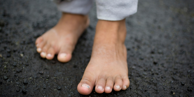 Day after day, my kids go to school in shoes and come home barefoot. Photo / APN