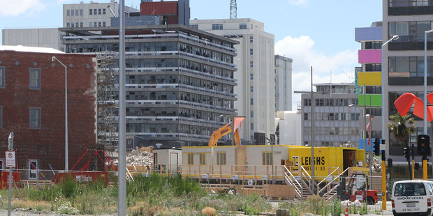 The Christchurch rebuild is providing us only with a long-awaited upside after the earthquakes held back our economy in 2011 and 2012. Photo / Geoff Sloan