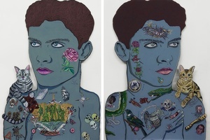 Janus by Sam Mitchell who is showing at Corban Estate Arts Centre until March 2. Photo / NZ Herald