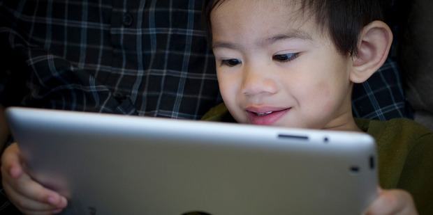 iPads have joined playdough and crayons as educational tools at preschools. Photo / Sarah Ivy