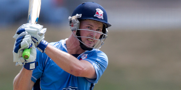 The only casualty is Auckland lefthander Colin Munro. Photo / Brett Phibbs