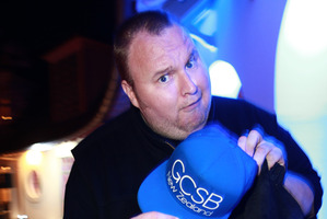 Kim Dotcom at his album release party at the Dotcom mansion last month. Photo / Norrie Montgomery.