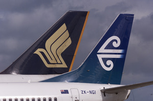 Air NZ will resume flights to Singapore for the first time in eight years. Photo / NZ Herald