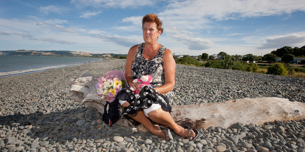 Kay Hamilton's puppy was fatally hit by a speeding quad bike on the beach last Thursday and has laid a complaint to Police.