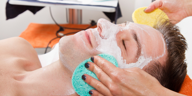 Getting a facial may be the latest fad among the chaps but I'll settle for a splash with plain old water, thanks.