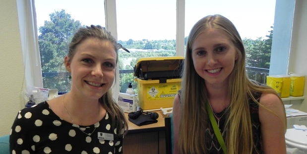 MEDICAL FUTURE: Stephanie Chisholm and Olivia Burn are two of eight students who gained scholarships to help medical research projects across the Bay of Plenty under the Summer Studentship Programme.