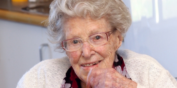 Eleanor Kinnaird celebrated her 104th birthday surrounded by family yesterday. Photo / Paul Taylor