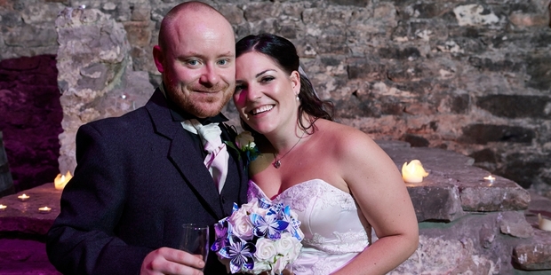 Stu Hirst and his Kiwi bride Kirsty.