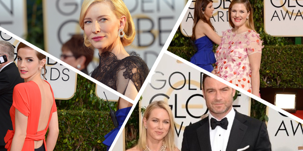Highlights from the the Golden Globes' red carpet. Photo / AP, AFP