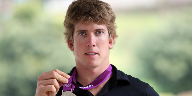 BOOST: Peter Burling won silver at the London Olympics and made Tauranga proud.