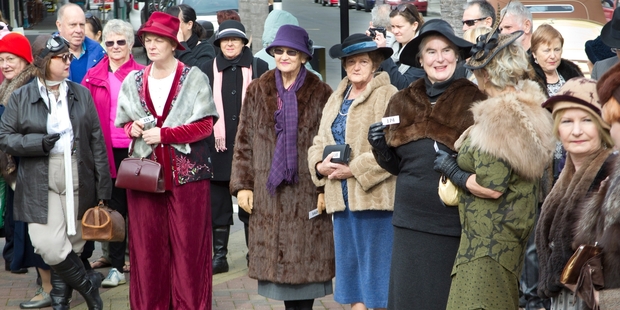 Participants in the best-dressed competition. Photo/Warren Buckland
