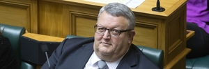 Gerry Brownlee - pictured back in the debating chamber of Parliament yesterday - is under investigation by the Civil Aviation Authority. Photo / Mark Mitchell