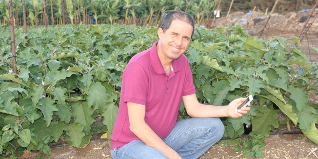Isaac Bentwich says Varigate's software technology helps to reduce the water needed to irrigate large fields by up to 20 per cent.