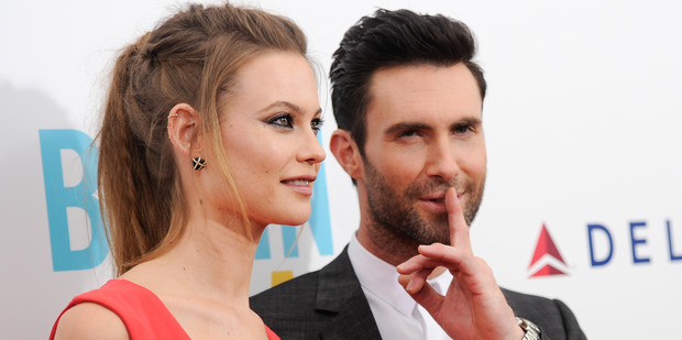 Adam Levine and Behati Prinsloo have married in Mexico. Photo/AP