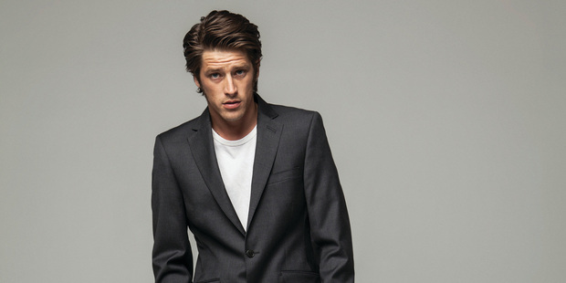Slim Fit Jacket $898, Slim Fit Trouser $398, Standard T $89, all from Workshop.