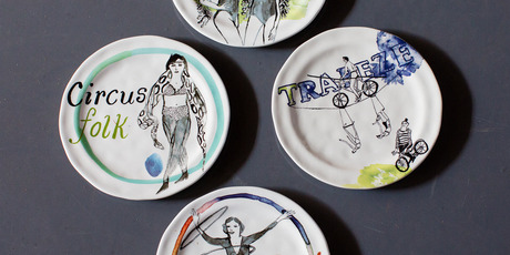 Hand-illustrated plate. Photo / Maya Vidulich.