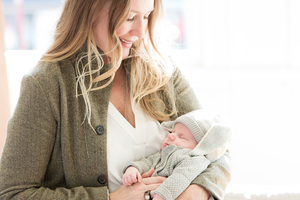 Jess Neff from Yoga Yojana with her son Saul. Photo / Babiche Martens.