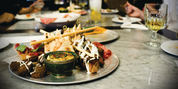Mediterranean Osteria del Toro features tapas that are so more-ish they threaten to ruin your appetite for the luscious pinot noir slow-cooked pears. Photo / WellingtonNV.com