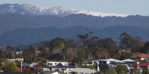A reader sent this picture in of snow on the Kaimai Range. The picture was taken from Selwyn St, Tauranga.