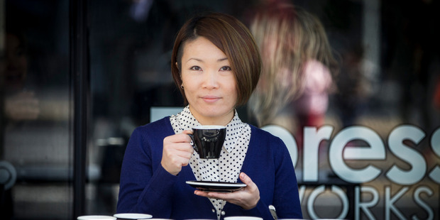 Top barista Hanna Teramoto from Espresso Workshop. Photo / Michael Craig