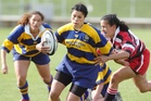 Bay of Plenty Volcanix player Eliza Stephens as she out runs her Counties-Manukau opponents at the Rotorua International Stadium. Bay of Plenty Volcanix player Eliza Stephens as she out runs her Counties-Manukau opponents at the Rotorua International Stadium.