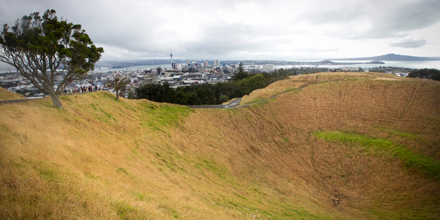 The summit of Mt Eden. Photo / Natalie Slade