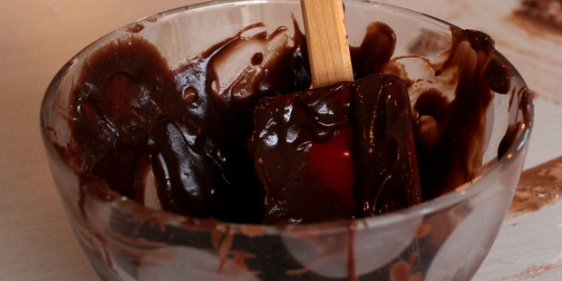 This cake is decadent and delicious.