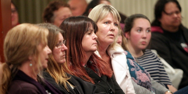 CANINE CONCERNS: About 200 people turned out at a community meeting in Flaxmere this month to voice their anger over Hastings District Council's dog policies. PHOTO / PAUL TAYLOR
