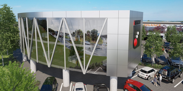 Artist's impression of new building to be constructed at 6 Pacific Rise, Mt Wellington.