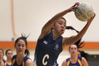 Hawke's Bay under-15 netball representative Briana Stephenson in action for her Napier Girls' High School Senior A team last night. Photo/Duncan Brown Hawke's Bay under-15 netball representative Briana Stephenson in action for her Napier Girls' High School Senior A team last night. Photo/Duncan Brown